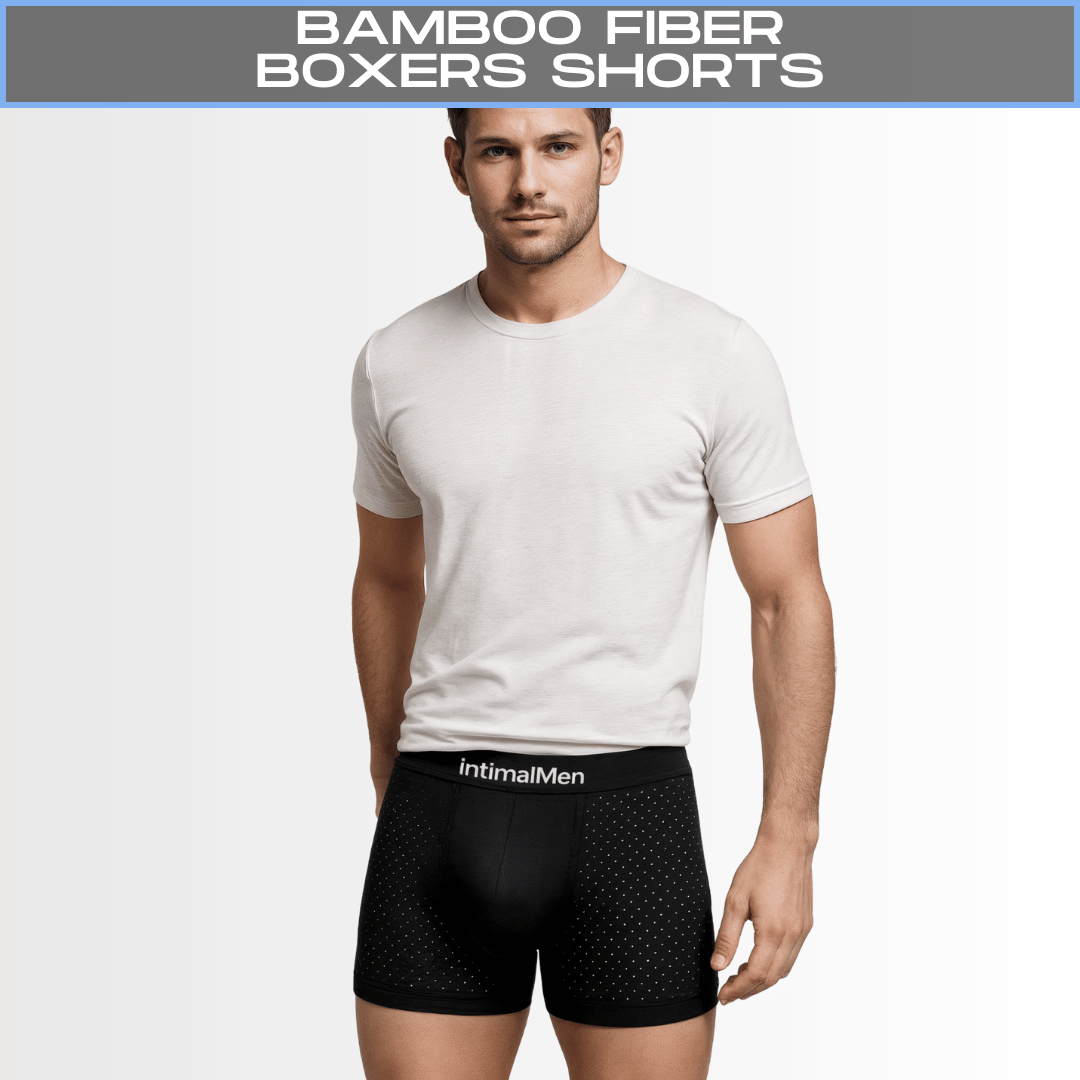 4-PACK BAMBOO FIBER BOXERS SHORTS + SLIM WALLET + ALL BLACK WATCH