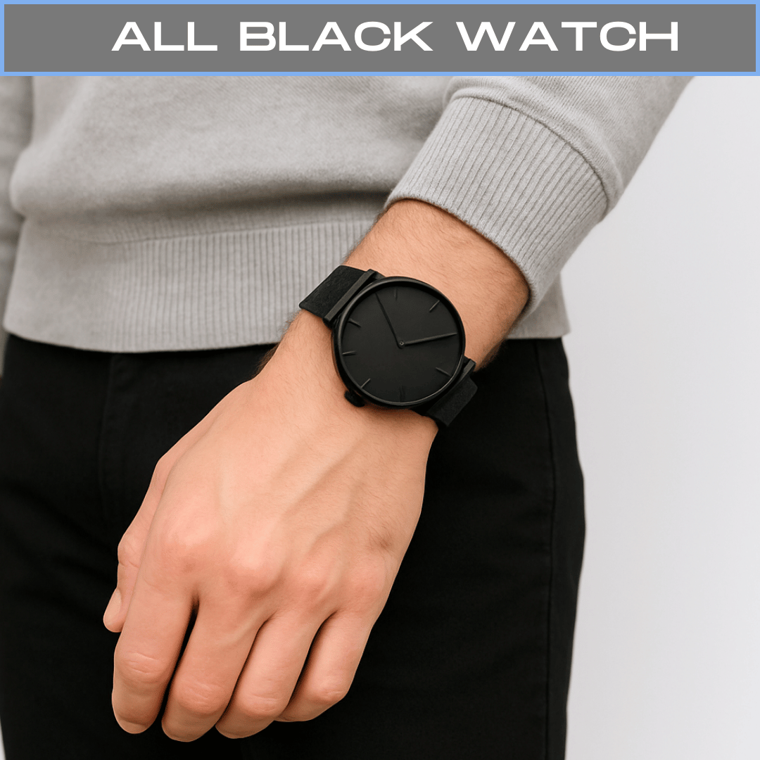 4-PACK BAMBOO FIBER BOXERS SHORTS + SLIM WALLET + ALL BLACK WATCH