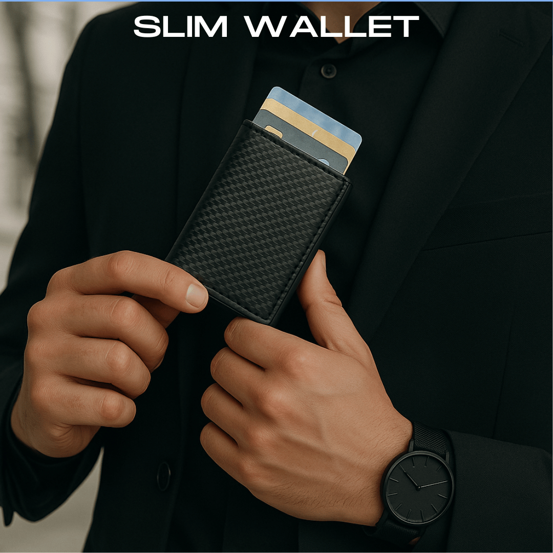 4-PACK BAMBOO FIBER BOXERS SHORTS + SLIM WALLET + ALL BLACK WATCH