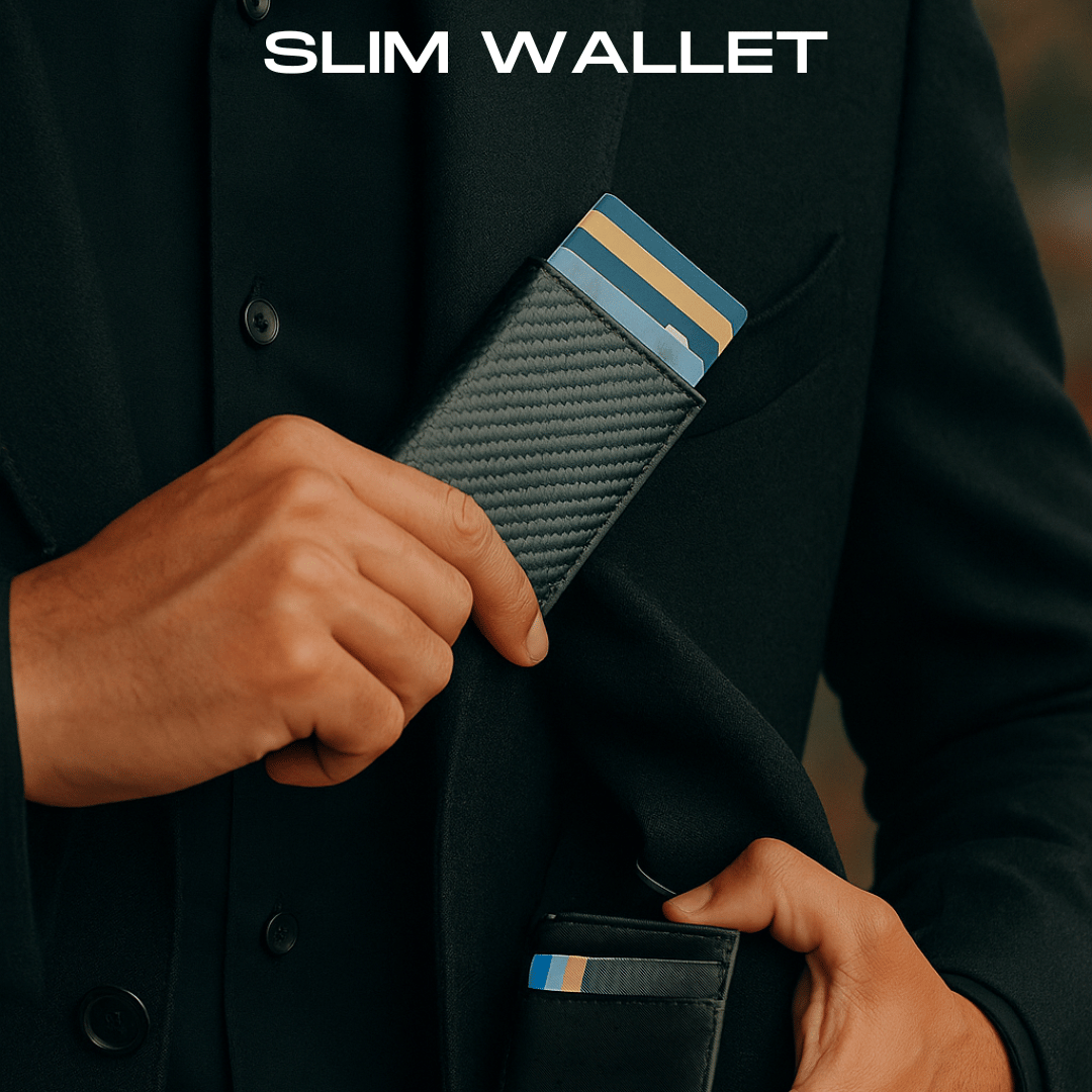 4-PACK BAMBOO FIBER BOXERS SHORTS + SLIM WALLET + ALL BLACK WATCH